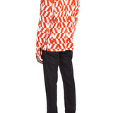 Pleated Cuban Collar Shirt