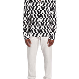 Pleated Cuban Collar Shirt