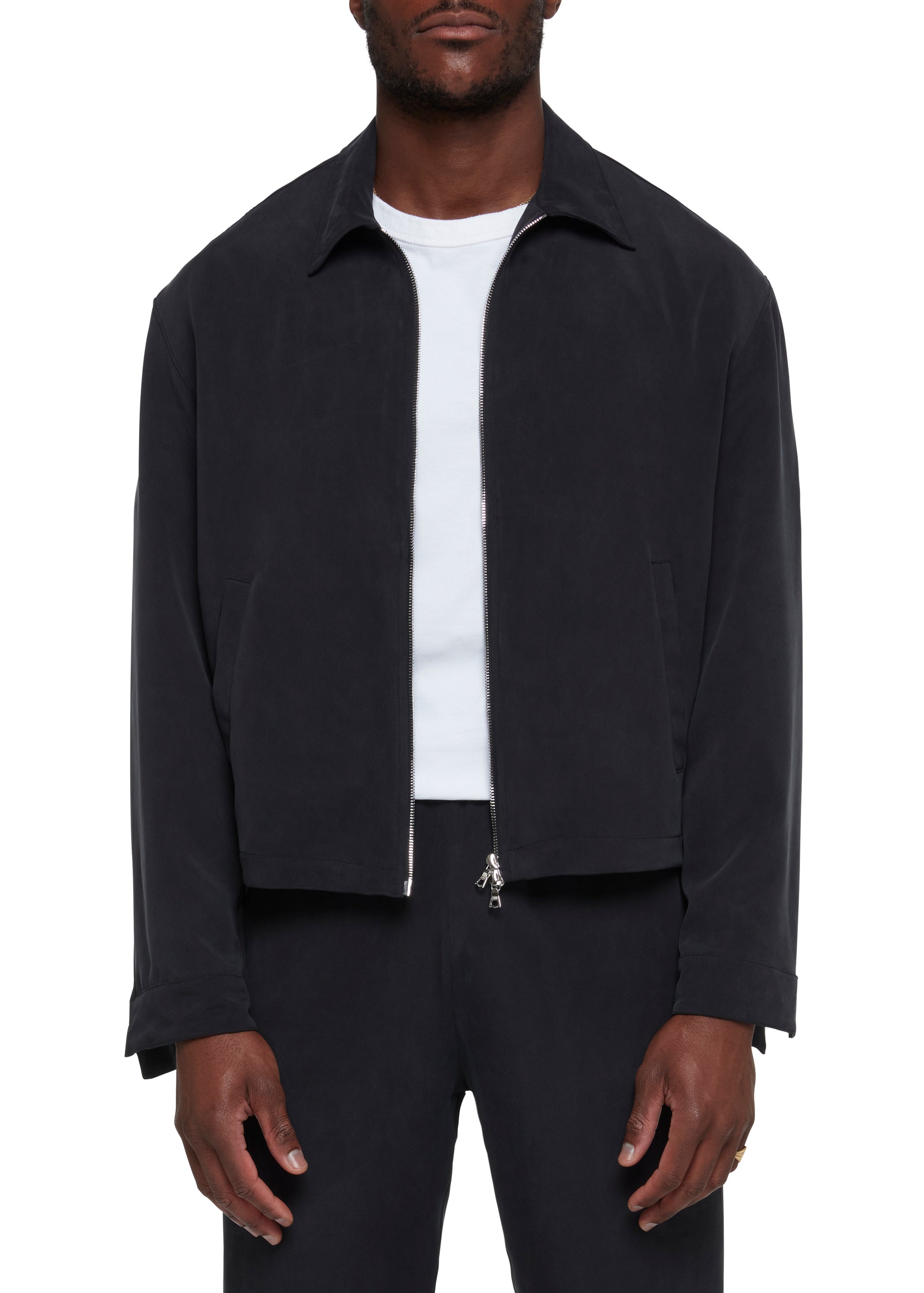 Sand-Washed Silk Jacket