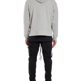 Grey Marl Loose Hem Hoodie