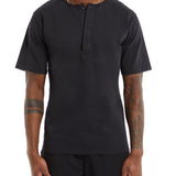 Aged Black Henley